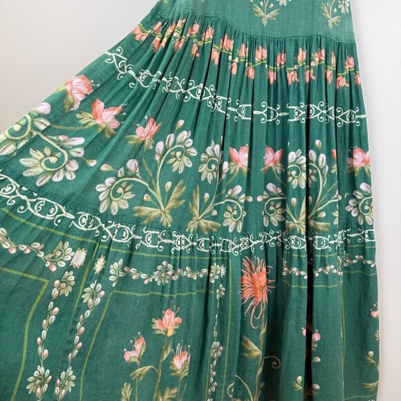 Agua Bendita Green Floral Maxi Dress - Picture 8 of 11